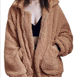 *SOLD* NWT Oversized Teddy Coat